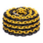 Catena gialla e nera 25 m | Polietilene 60x25 mm | Maglia 8 mm | Protezione UV | Approvata