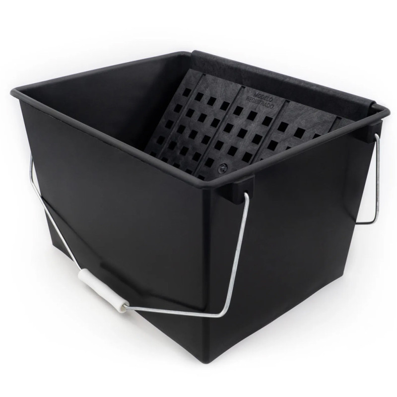 Farbeimer aus Polypropylen, 33 x 27,5 cm | Verstärkter Boden | Inklusive Farbgitter Farbeimer aus Polypropylen, 33 x 27,5 cm | Verstärkter Boden | Inklusive Farbgitter