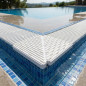 Eck-Überlaufrinne für Infinity-Pools 295 x 22 mm | Weiße Überlaufrinne Eck-Überlaufrinne für Infinity-Pools 295 x 22 mm | Weiße Überlaufrinne