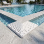 Eck-Überlaufrinne für Infinity-Pools 245x35 mm | Weiße Überlaufrinne Eck-Überlaufrinne für Infinity-Pools 245x35 mm | Weiße Überlaufrinne