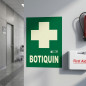 Cartello in PVC per kit di pronto soccorso 21x29,7 cm | Segnaletica fluorescente | Approvato AENOR Cartello in PVC per kit di pronto soccorso 21x29,7 cm | Segnaletica fluorescente | Approvato AENOR
