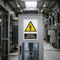 Panneau de danger électrique 23 x 34 cm | Panneau de danger et d'avertissement | Homologué AENOR Panneau de danger électrique 23 x 34 cm | Panneau de danger et d'avertissement | Homologué AENOR