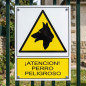 Dangerous Dog Sign 17x25 cm | Warning Sign for Homes Dangerous Dog Sign 17x25 cm | Warning Sign for Homes