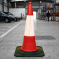 Traffic Cone 75x38 cm | Polyethylene | AENOR Approved | Garages, Shops and Industrial Buildings