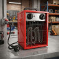 Riscaldatore elettrico ad aria da 3000 W | Riscaldatore per ambienti | 25x25x40 cm | Ideale per officine, magazzini e serre