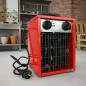Riscaldatore elettrico ad aria da 3000 W | Riscaldatore per ambienti | 25x25x40 cm | Ideale per officine, magazzini e serre