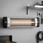 Professional 2000W Wall Heater, Wall Mounted, 86x20x9 cm, Restaurant Heater with Moisture Protection