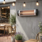 Chauffage mural professionnel 2000 W, fixation murale, 86 x 20 x 9 cm, chauffage de restaurant avec protection contre l'humidité Chauffage mural professionnel 2000 W, fixation murale, 86 x 20 x 9 cm, chauffage de restaurant avec protection contre l'humidité