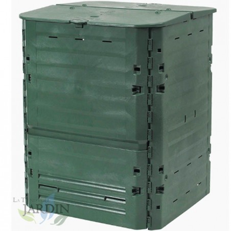 Thermal polyethylene composter 400 liters 74x74x84 cm