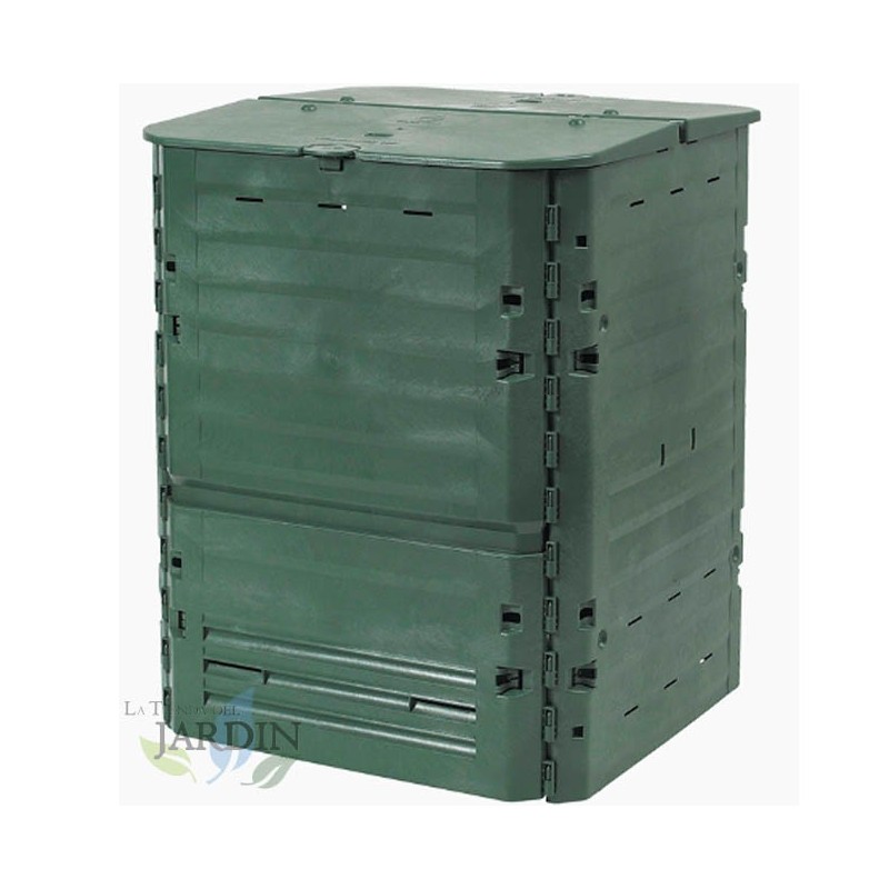 Compostador jardín 600 litros polietileno 80x80x104 cm, compostaje, reciclaje orgánico, jardín Compostador jardín 600 litros polietileno 80x80x104 cm, compostaje, reciclaje orgánico, jardín