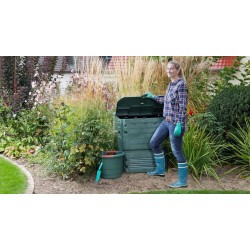 Thermal polyethylene composter 600 liters 80x80x104 cm