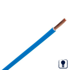 Cable Eléctrico 1,5 mm² Azul 200 m | Hilo PVC Flexible | Cable para Iluminación