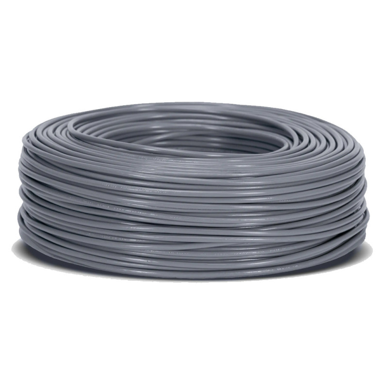 Cable Eléctrico 1,5 mm² Gris 200 m | Hilo PVC Flexible | Cable para Iluminación Cable Eléctrico 1,5 mm² Gris 200 m | Hilo PVC Flexible | Cable para Iluminación