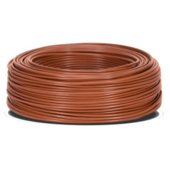 Cable Eléctrico 1,5 mm² Marrón 200 m | Hilo PVC Flexible | Cable para Iluminación