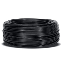 Cable Eléctrico 1,5 mm² Negro 200 m | Hilo PVC Flexible | Cable para Iluminación