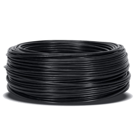 Schwarzes Elektrokabel, 1,5 mm², 200 m | Flexibles PVC-Kabel | Beleuchtungskabel