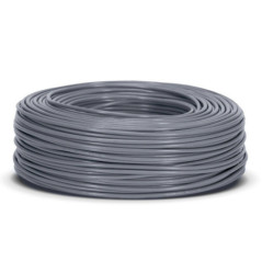 Cable Eléctrico 2,5 mm² Gris 200 m | Hilo PVC Flexible | Cable para Electricidad