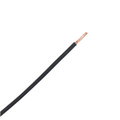 Câble électrique noir 4 mm² 50 m | Fil PVC souple | Câble pour appareils électroménagers