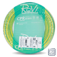 Cable Eléctrico 4 mm² Verde/Amarillo 50 m | Hilo PVC | Cable para Electrodomésticos