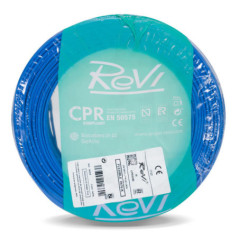 Cavo elettrico blu da 6 mm², 50 m | Cavo flessibile in PVC | Cavo elettrico