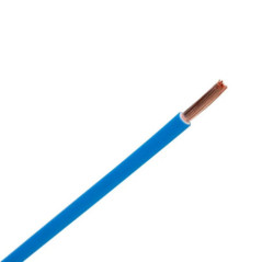 Cavo elettrico blu da 6 mm², 50 m | Cavo flessibile in PVC | Cavo elettrico
