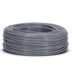 Câble électrique sans halogène 10 mm² Gris 50 m | Fil PVC H07Z1-K | Câble électrique