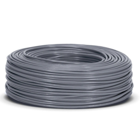 Cable Eléctrico Libre Halógenos 10 mm² Gris 50 m | Hilo PVC H07Z1-K | Cable Eléctrico