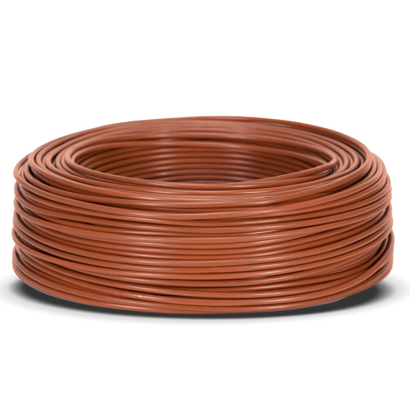 Câble électrique sans halogène 10 mm² marron 50 m | Fil PVC H07Z1-K | Câble électrique Câble électrique sans halogène 10 mm² marron 50 m | Fil PVC H07Z1-K | Câble électrique