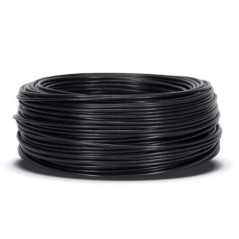 Halogenfreies Elektrokabel 10 mm² Schwarz 50 m | PVC-Draht H07Z1-K | Elektrokabel