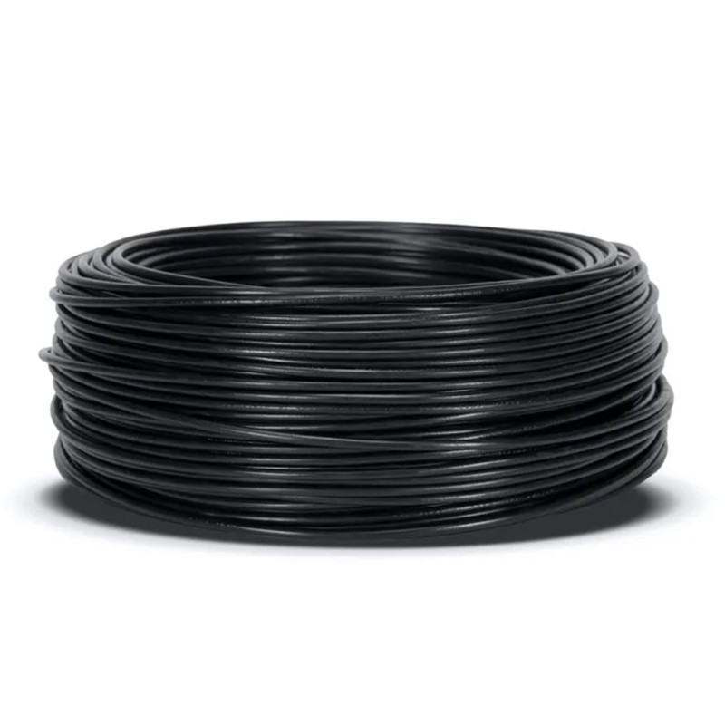Halogen-Free Electrical Cable 10 mm² Black 50 m | PVC Wire H07Z1-K | Electrical Cable