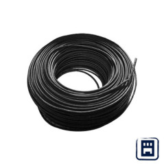 Câble électrique sans halogène 10 mm² Noir 50 m | Fil PVC H07Z1-K | Câble électrique