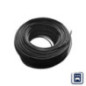 Halogen-Free Electrical Cable 10 mm² Black 50 m | PVC Wire H07Z1-K | Electrical Cable