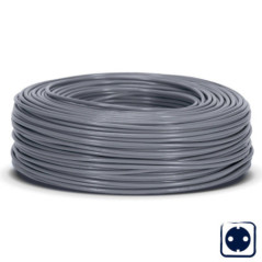 Cable Eléctrico Libre Halógenos 2,5 mm² Gris 200 m | Hilo PVC H07Z1-K | Cable para Electricidad