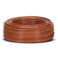 Halogen-Free Electrical Cable 2.5 mm² Brown 200 m | PVC Wire H07Z1-K | Electrical Cable