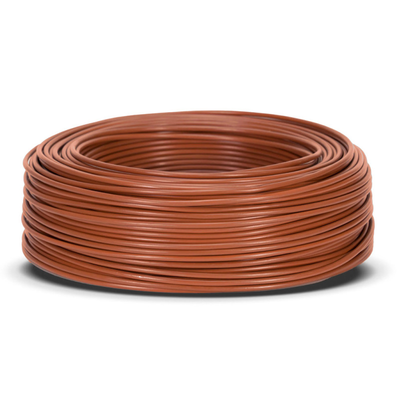 Halogen-Free Electrical Cable 2.5 mm² Brown 200 m | PVC Wire H07Z1-K | Electrical Cable