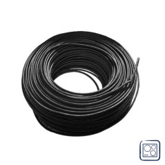 Cable Eléctrico Libre Halógenos 4 mm² Negro 100 m | Hilo PVC H07Z1-K | Cable para Electrodomésticos