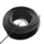 Cabo elétrico sem halogênio, 4 mm², preto, 50 m | Fio de PVC H07Z1-K | Cabo para eletrodomésticos