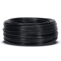 Cabo elétrico livre de halogênio, 6 mm², preto, 100 m | Fio de PVC H07Z1-K | Cabo elétrico