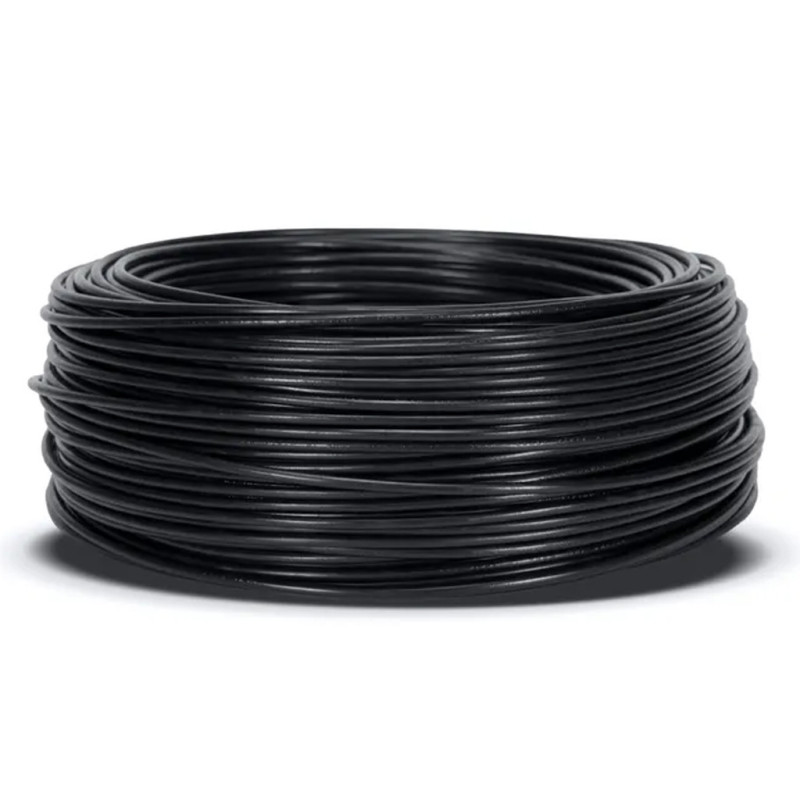 Cable Eléctrico Libre Halógenos 6 mm² Negro 100 m | Hilo PVC H07Z1-K | Cable Eléctrico