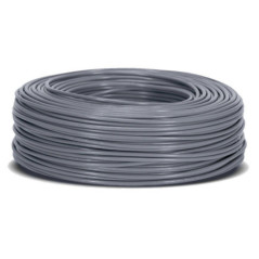 Halogen-Free Cable 1.5 mm² Grey 100 m | Flexible PVC Wire H07Z1-K | Lighting Cable
