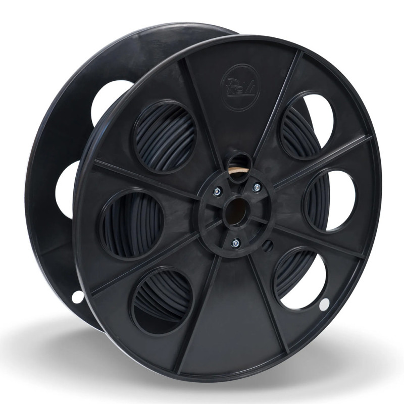 Câble solaire 10 mm² noir 100 m | Fil H1Z2Z2-K | Isolation en élastomère réticulé | Faible émission de fumée