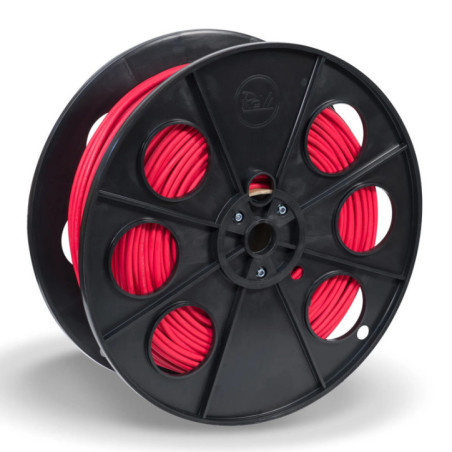 Cavo solare 4 mm² Rosso 100 m | Cavo H1Z2Z2-K | Isolamento in elastomero reticolato | Bassa emissione di fumo