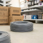 Cable Eléctrico 2,5 mm² Gris 200 m | Hilo PVC Flexible | Cable para Electricidad
