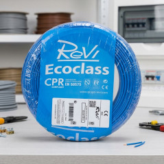 Cable Eléctrico 4 mm² Azul 50 m | Hilo PVC Flexible | Cable para Electrodomésticos