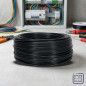 Cable Eléctrico 4 mm² Negro 50 m | Hilo PVC Flexible | Cable para Electrodomésticos