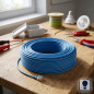 Câble électrique sans halogène 1,5 mm² bleu 200 m | Fil PVC H07Z1-K | Câble d'éclairage