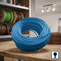 Halogen-Free Electrical Cable 1.5 mm² Blue 200 m | PVC Wire H07Z1-K | Lighting Cable Halogen-Free Electrical Cable 1.5 mm² Blue 200 m | PVC Wire H07Z1-K | Lighting Cable
