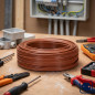 Câble électrique sans halogène 2,5 mm² marron 100 m | Fil PVC H07Z1-K | Câble électrique Câble électrique sans halogène 2,5 mm² marron 100 m | Fil PVC H07Z1-K | Câble électrique