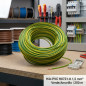 Halogenfreies Elektrokabel 1,5 mm² Grün/Gelb 200 m | Flexibles PVC-Kabel H07Z1-K | Beleuchtungskabel