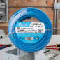Halogenfreies Elektrokabel 6 mm² Blau 20 m | Flexibles PVC-Kabel H07Z1-K | Elektrokabel